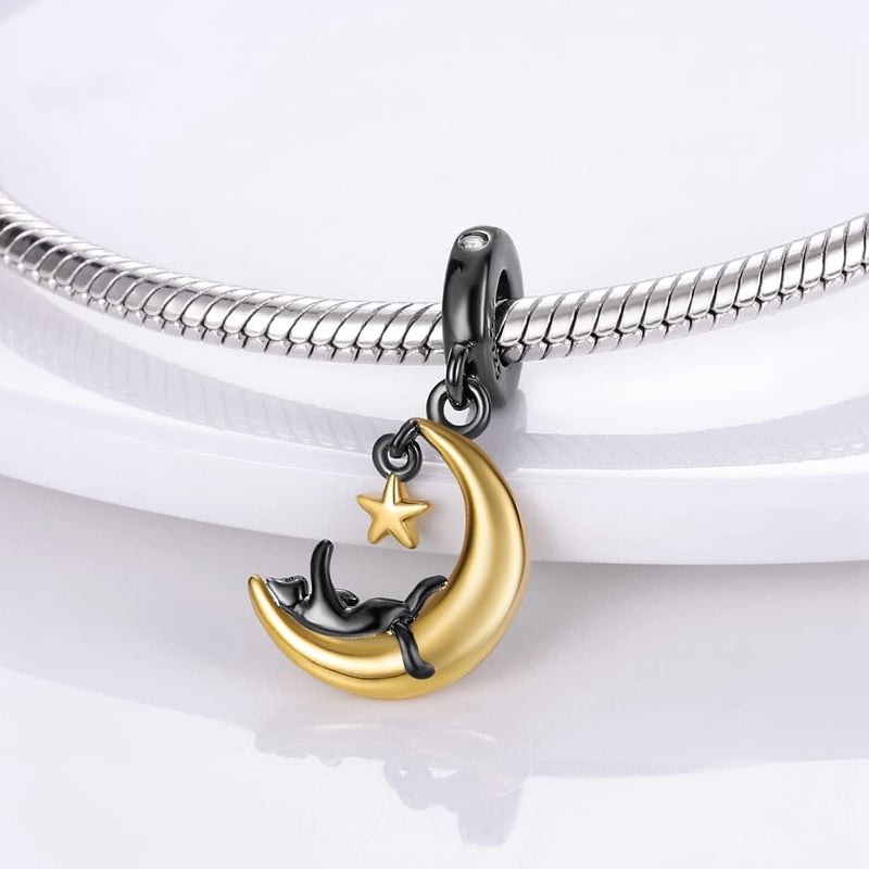 MULA 925 Sterling Silver Charms for Bracelets and Necklaces Lipstick and Bag Dangle Pendants Tower Camera Beads Jewelry Charms for Women - Image 3